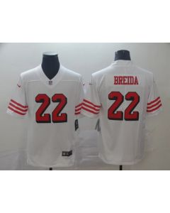 Men's San Francisco 49ers #22 Matt Breida White Color Rush Limited Stitched NFL Jersey