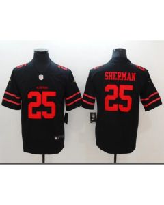 Men's San Francisco 49ers #25 Richard Sherman Black Vapor Untouchable Limited Stitched NFL Jersey