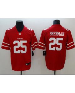 Men's San Francisco 49ers #25 Richard Sherman Red Vapor Untouchable Limited Stitched NFL Jersey
