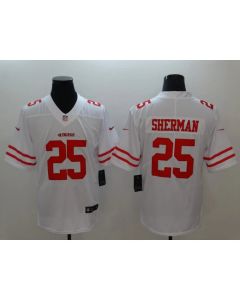 Men's San Francisco 49ers #25 Richard Sherman White Vapor Untouchable Limited Stitched NFL Jersey
