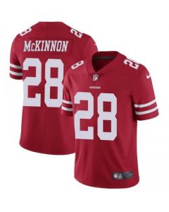 Men's San Francisco 49ers #28 Jerick McKinnon Red Vapor Untouchable Limited Stitched NFL Jersey