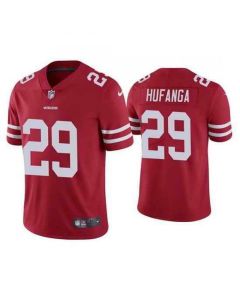 Men's San Francisco 49ers #29 Talanoa Hufanga Red Vapor Untouchable Stitched Jersey