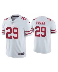Men's San Francisco 49ers #29 Talanoa Hufanga White Vapor Untouchable Stitched Jersey