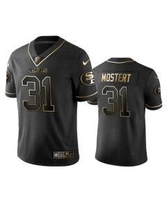 Men's San Francisco 49ers #31 Raheem Mostert Black Golden Limited Stitched NFL Jersey