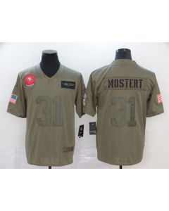 Men's San Francisco 49ers #31 Raheem Mostert Camo Salute To Service Limited Stitched NFL Jersey