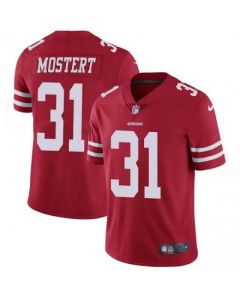 Men's San Francisco 49ers #31 Raheem Mostert Red Vapor Untouchable Limited Stitched NFL Jersey