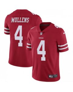 Men's San Francisco 49ers #4 Nick Mullens Red Vapor Untouchable Limited Stitched NFL Jersey