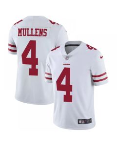 Men's San Francisco 49ers #4 Nick Mullens White Vapor Untouchable Limited Stitched NFL Jersey