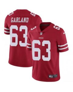 Men's San Francisco 49ers #63 Ben Garland Red Vapor Untouchable Limited Stitched NFL Jersey