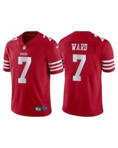 Men's San Francisco 49ers #7 Charvarius Ward Red Vapor Untouchable Limited Stitched Football Jersey