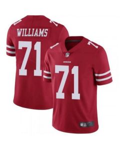 Men's San Francisco 49ers #71 Trent Williams Red Vapor Untouchable Limited Stitched Jersey