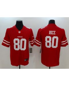 Men's San Francisco 49ers #80 Jerry Rice Red Vapor Untouchable Player Limited Jersey
