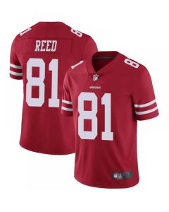 Men's San Francisco 49ers #81 Jordan Reed Red Vapor Untouchable Limited Stitched Jersey