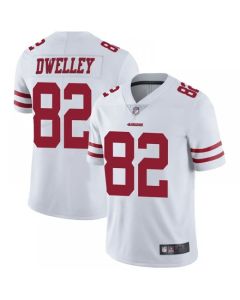 Men's San Francisco 49ers #82 Ross Dwelley White Vapor Untouchable Limited Stitched Jersey