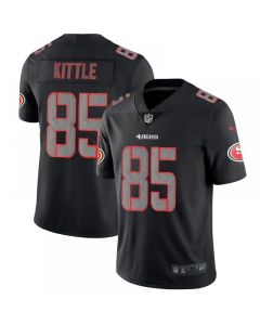 Men's San Francisco 49ers #85 George Kittle Black Impact Limited Stitched NFL Jersey