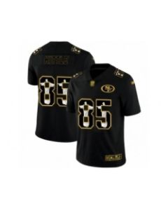 Men's San Francisco 49ers #85 George Kittle Jesus Black Faith Edition Limited Stitched Jersey