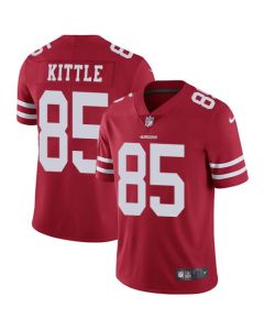 Men's San Francisco 49ers #85 George Kittle Red Vapor Untouchable Limited Stitched NFL Jersey