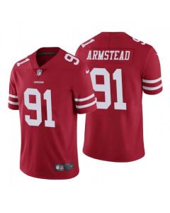 Men's San Francisco 49ers #91 Arik Armstead Red Vapor Untouchable Limited Stitched Jersey