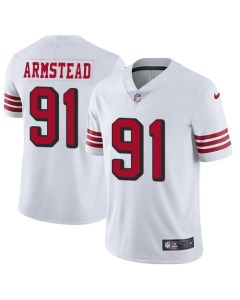 Men's San Francisco 49ers #91 Arik Armstead White Vapor Untouchable Limited Stitched Jersey