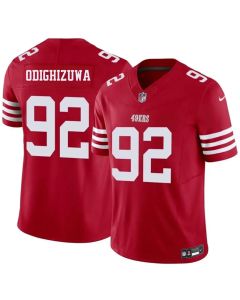 Men's San Francisco 49ers #92 Osa Odighizuwa Red 2026 Vapor F.U.S.E. Untouchable Limited Jersey (Red)