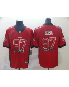 Men's San Francisco 49ers #97 Nick Bosa Red Drift Fashion Color Rush Limited Stitched NFL Jersey