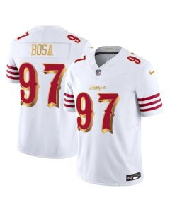 Men's San Francisco 49ers #97 Nick Bosa White Rivalries Collection F.U.S.E. Vapor Limited Stitched Jersey (White)