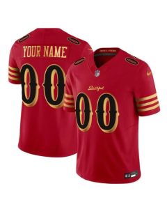 Men's San Francisco 49ers Custom Red Rivalries Collection F.U.S.E. Vapor Limited Stitched Jersey (Red)