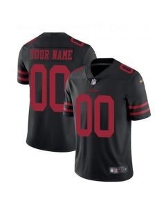 Men's San Francisco 49ers Customized Black Vapor Untouchable Limited Stitched NFL Jersey