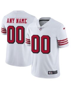 Men's San Francisco 49ers Customized White Rush Vapor Untouchable Limited Stitched NFL Jersey