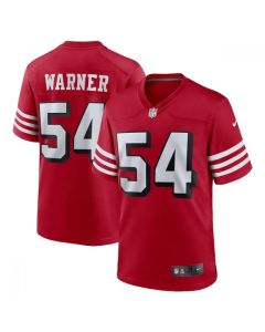 Men's San Francisco 49ers Fred Warner Scarlet New Vapor Untouchable Limited Stitched Football Jersey