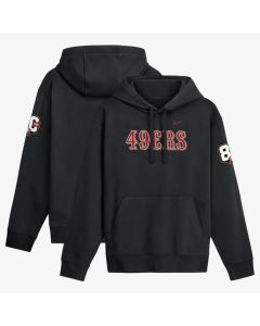 Men's San Francisco 49ers Nike Black 80th Anniversary Goal Line Club Fleece Hoodie (Black)