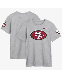 Men's San Francisco 49ers Nike Heather Gray 80th Anniversary Sunday Showdown T-Shirt (Gray)