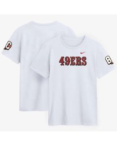 Men's San Francisco 49ers Nike White 80th Anniversary Goal Line Stand T-Shirt (White)