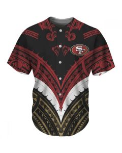 Men's San Francisco 49ers Red/Black Baseball Jersey