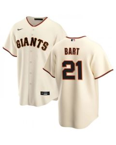 Men's San Francisco Giants #21 Joey Bart Cream Cool Base Stitched Jersey