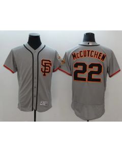 Men's San Francisco Giants #22 Andrew McCutchen Gray Flexbase Stitched MLB Jersey