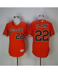 Men's San Francisco Giants #22 Will Clark Orange 1978 Turn Back The Clock Flexbase Stitched MLB Jersey