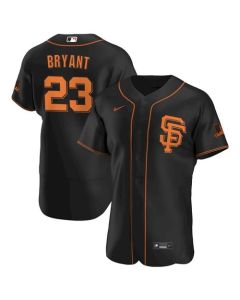 Men's San Francisco Giants #23 Kris Bryant Black Flex Base Stitched Jersey