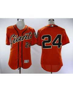 Men's San Francisco Giants #24 Willie Mays Orange Throwback Flexbase Stitched MLB Jersey