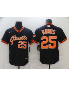 Men's San Francisco Giants #25 Barry Bonds Black Cool Base Stitched Jersey (Black)