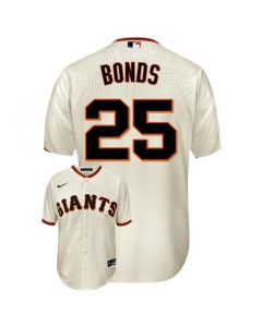 Men's San Francisco Giants #25 Barry Bonds Cream Cool Base Stitched Jersey (Cream)