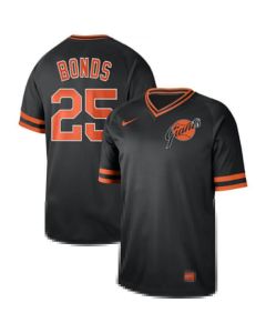 Men's San Francisco Giants #25 Barry Bonds Navy Cooperstown Collection Legend Stitched MLB Jersey