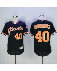 Men's San Francisco Giants #40 Madison Bumgarner Black Cool Base Cooperstown Collection Player Stitched MLB Jersey