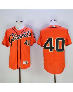 Men's San Francisco Giants #40 Madison Bumgarner Orange Flexbase Stitched MLB Jersey