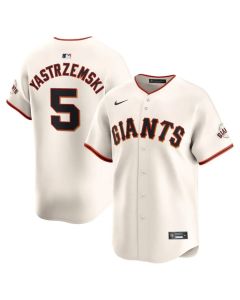 Men's San Francisco Giants #5 Mike Yastrzemski Cream Home Limited Player Jersey