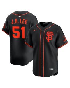 Men's San Francisco Giants #51 Jung Hoo Lee Black Alternate Limited Player Jersey
