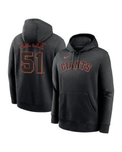 Men's San Francisco Giants #51 Jung Hoo Lee Black Player Name & Number Club Pullover Hoodie