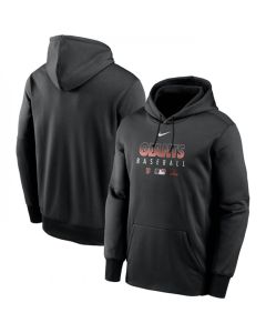 Men's San Francisco Giants Black 2022 Performance Pullover Hoodie