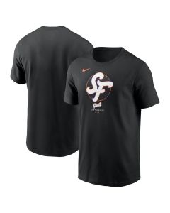 Men's San Francisco Giants Black 2025 City Connect Large Logo T-Shirt (Black)