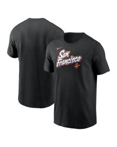 Men's San Francisco Giants Black 2025 City Connect Wordmark T-Shirt (Black)